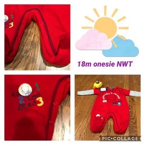Super cute NWT Footie (joging fleece) 18m
